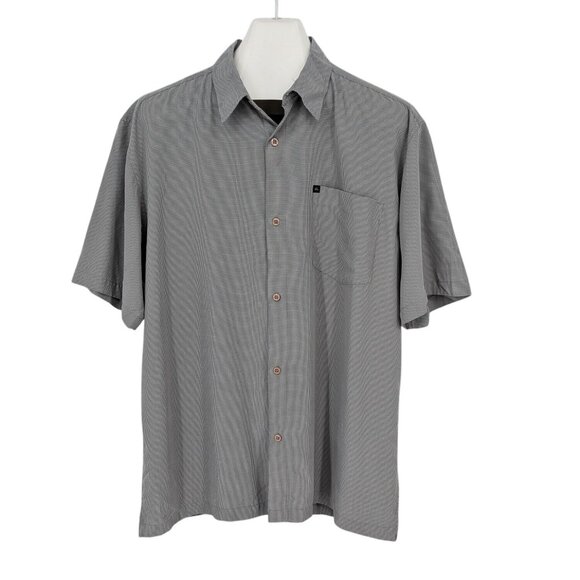 Quiksilver Waterman Button Up Shirt Men 2XL Check Outdoor Coastal Surfer Casual - Picture 1 of 11